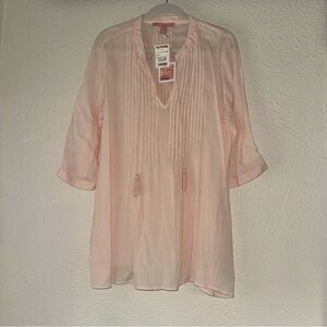 light pink blouse